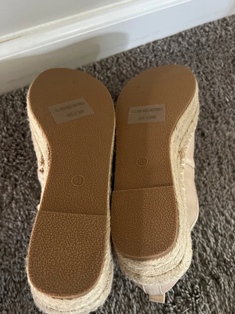 AWS Hannah espadrille platform shoes size 6.5